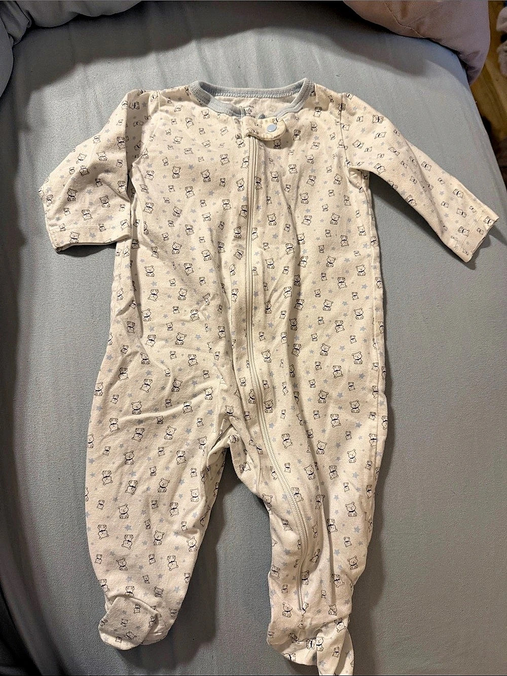Carter's Precious Firsts Footed Pajama Cream Baby 3M